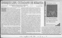 Enrique Lihn, ciudadano de Miranda  [artículo] Guillermo Trejo.