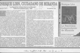 Enrique Lihn, ciudadano de Miranda  [artículo] Guillermo Trejo.