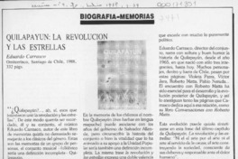 Quilapayún, la revolución y las estrellas  [artículo].