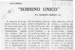 "Sobrino único", una novela corta del escritor C. León  [artículo] Alberto Arraño.