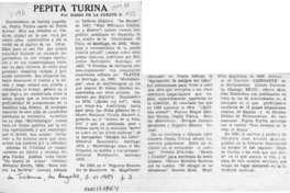 Pepita Turina  [artículo] Darío de la Fuente D.