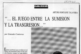 "El juego entre la sumisión y la transgresión -- "  [artículo] Gonzalo Contreras.