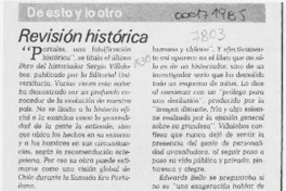 Revisión histórica  [artículo] Tito Castillo.
