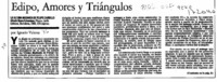 Edipo, amores y triángulos  [artículo] Ignacio Valente.