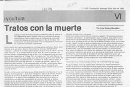 Tratos con la muerte  [artículo] Luis Muñoz González.