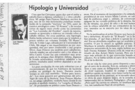 Hipología y Universidad  [artículo] Filebo.