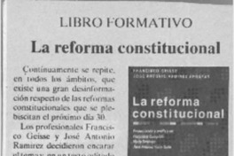 La Reforma constitucional  [artículo].