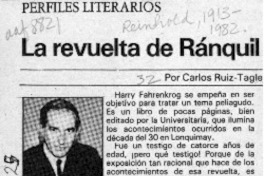La revuelta de Ránquil  [artículo] Carlos Ruiz-Tagle.