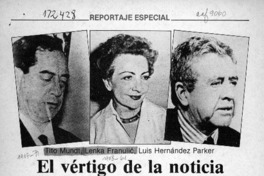 El vértigo de la noticia  [artículo] Francisco Mouat.