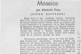Mosaico  [artículo] Abelardo Troy.