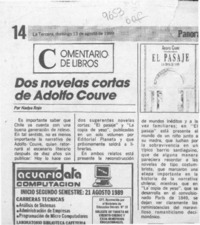 Dos novelas cortas de Adolfo Couve