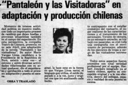 "Pantaleón y las visitadoras" en adaptación y producción chilenas