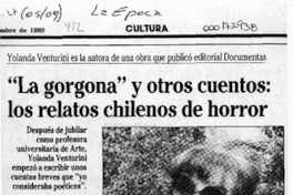 "La Gorgona" y otros cuentos, los relatos chilenos de horror  [artículo].