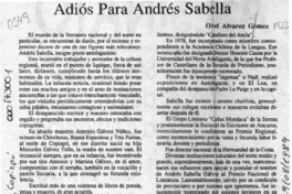 Adiós para Andrés Sabella