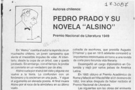 Pedro Prado y su novela "Alsino"  [artículo].