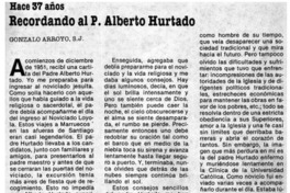 Recordando al P. Alberto Hurtado