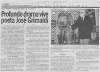 Profundo drama vive poeta José Grimaldi