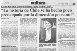 "La historia de Chile se ha hecho poco preocupada por la dimensión pensante"