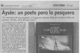 Aysén, un poeta para la pesquera  [artículo] Rodolfo Gambetti.