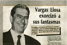 Vargas Llosa exorcizó a sus fantasmas