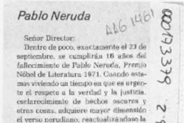 Pablo Neruda  [artículo] Héctor E. Espinoza Viveros.