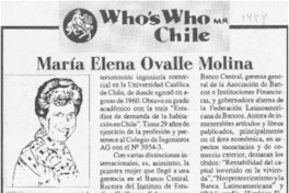 María Elena Ovalle Molina  [artículo].
