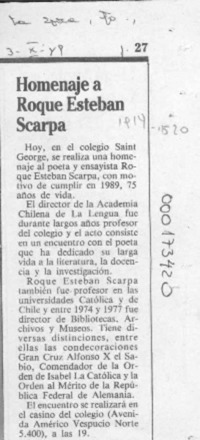 Homenaje a Roque Esteban Scarpa  [artículo].