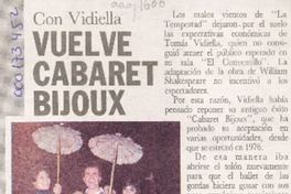 Vuelve Cabaret Bijoux  [artículo].