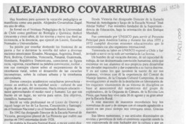 Alejandro Covarrubias  [artículo] Enrique Matamala Gutiérrez.