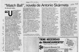 "Match Ball", novela de Antonio Skármeta  [artículo] Marcelo Coddou.