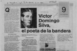 Víctor Domingo Silva, el poeta de la bandera  [artículo] Marino Muñoz Lagos.