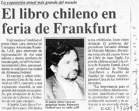 El Libro chileno en feria de Frankfurt  [artículo].