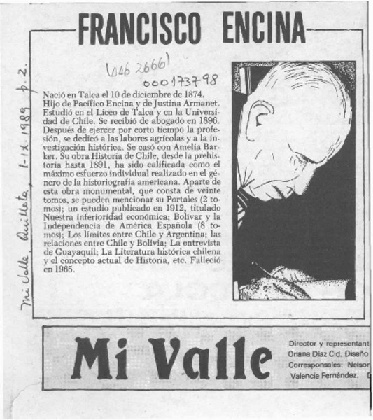 Francisco Encina  [artículo].