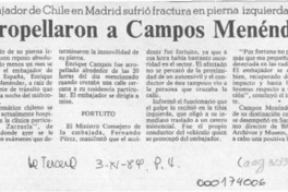 Atropellaron a Campos Menéndez  [artículo].