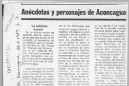 Anécdotas y personajes de Aconcagua  [artículo] C. R. Z.
