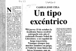 Un tipo excéntrico  [artículo] Carolina Díaz.