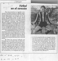 Fútbol en el corazón  [artículo].