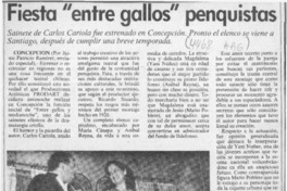 Fiesta "entre gallos" penquistas  [artículo] Jaime Patricio Ramírez.