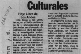 Hoy, libro de Los Andes  [artículo].