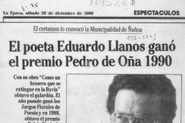 El Poeta Eduardo Llanos ganó los Juegos Florales de Vicuña