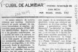 "Cubil de almíbar"  [artículo] Miguel Angel Díaz.