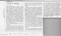 Cartas de Neruda  [artículo] Juan Hurtado Jaramillo [y] FernandoQuezada Lagos.
