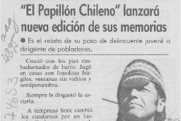 "El Papillón chileno" lanzará nueva edición de sus memorias