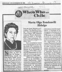 María Olga Rondanelli Hidalgo  [artículo].