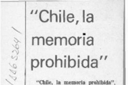 "Chile, la memoria prohibida"  [artículo].