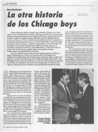 La Otra historia de los Chicago boys  [artículo].