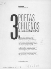 3 poetas chilenos  [artículo] Francisco Mouat.