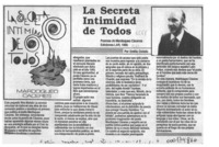 La secreta intimidad de todos  [artículo] Emilio Oviedo.