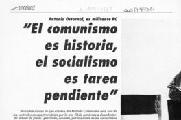 "El comunismo es historia, el socialismo es tarea pendiente"  [artículo] N. F. M.