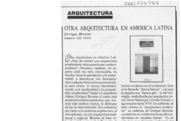Otra arquitectura en América Latina  [artículo].